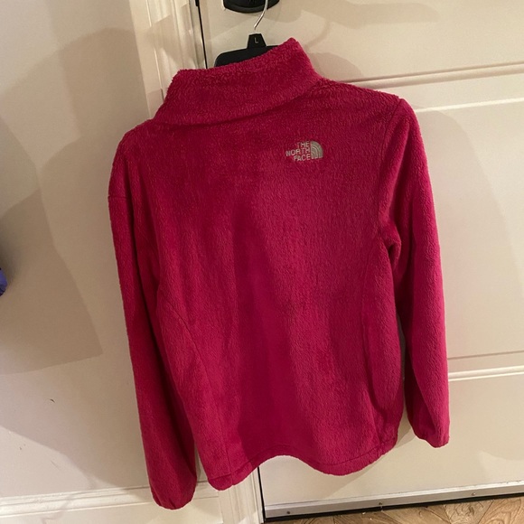 Hot Pink Fuzzy North Face Jacket - Picture 2 of 3